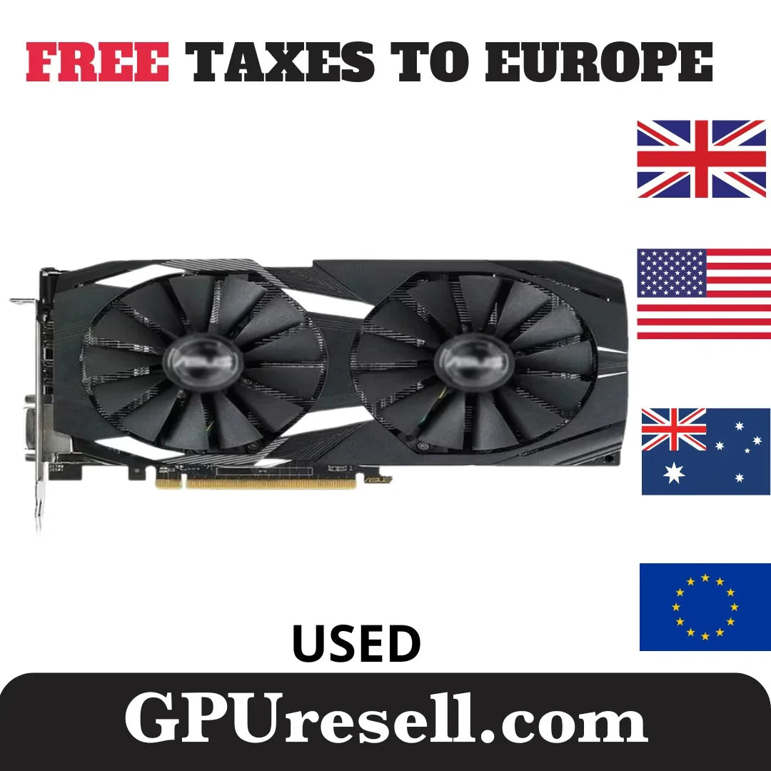 2024 Used ASUS Graphics Cards AMD RX 590 8GB GDDR5 Mining GPU Video Card 256Bit Computer RX590