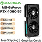 MAXSUN Graphics Cards RTX 4060 Terminator 8G GDDR6 GPU 128bit PCI Express 4.0 X8 Gaming Video Card Desktop Computer Components